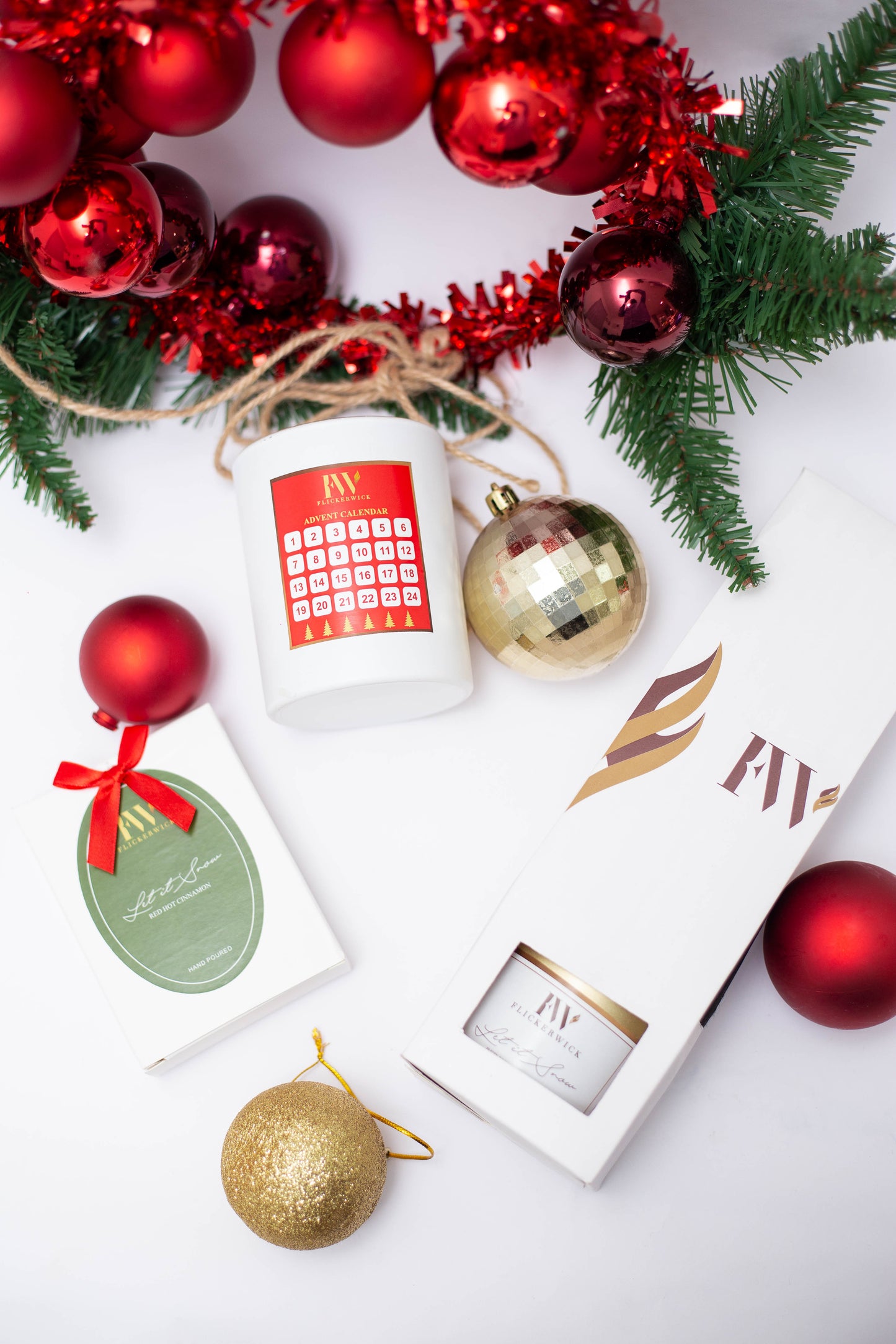 Christmas Trio Gift Set- Let It Snow- Red Hot Cinnamon