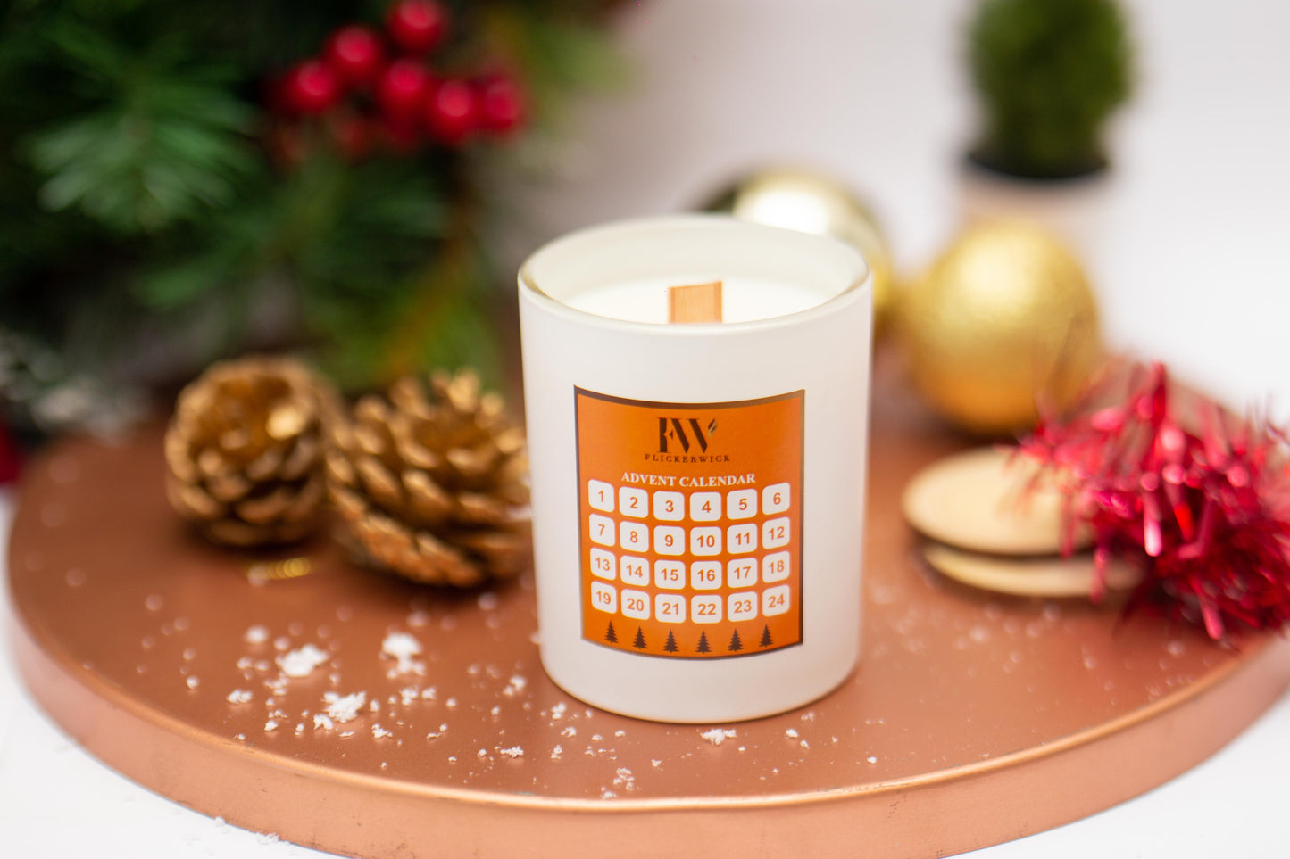 Ho Ho Ho- Pumpkin Souffle Advent Calendar Candle