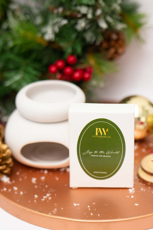 Joy To The World- Chocolate Orange Wax Melt and Burner Set