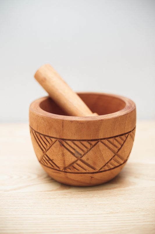 FW Wooden Pestle and Mortar